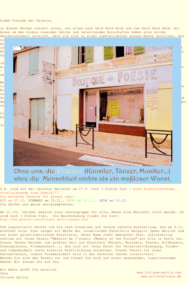 Newsletter vom September 2008