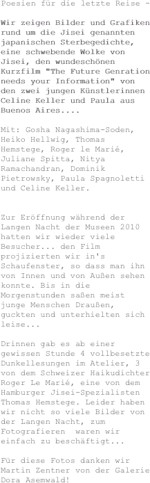 Poesien f�r die letzte Reise